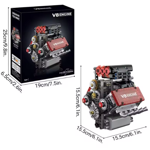 Motor V8  de construcción