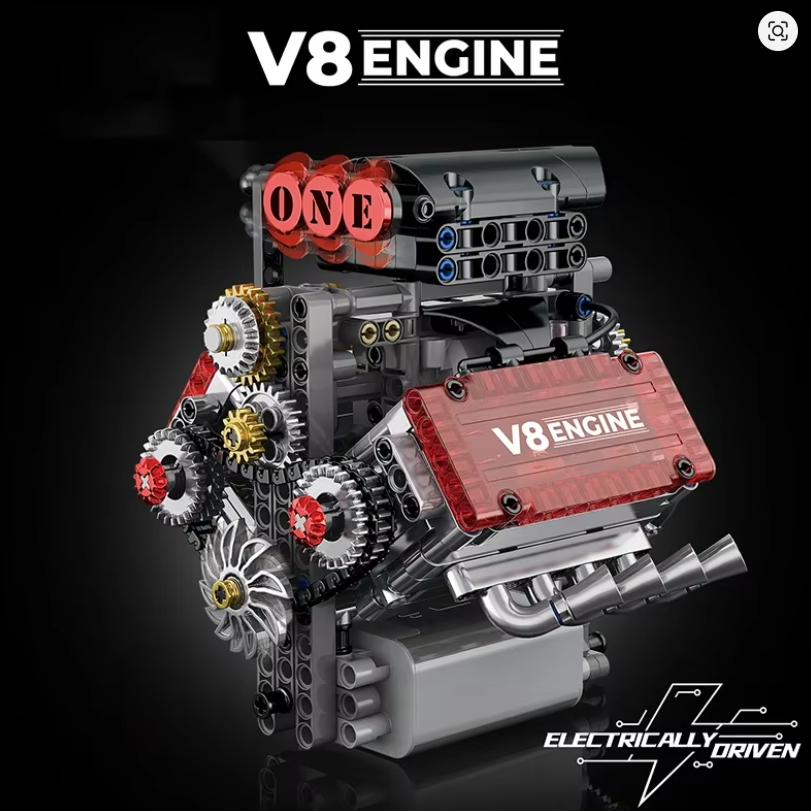 Motor V8  de construcción